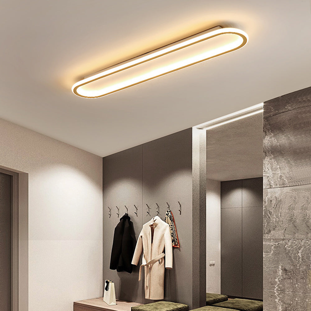 Dimmable Black Gold Or Rose Gold Luxe LED Flush Mount Ceiling Light